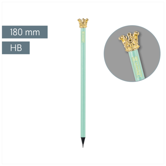Bleistift „Krone“ Colour Code | HB, rund, mint