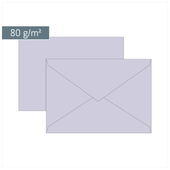 Briefumschläge Universalpapier | B6, 80 g/m², lilac