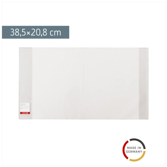 Buchschoner | 20,5×38,5 cm, stabile Folie, PVC, glasklar