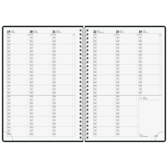Lehrerkalender 2027/2028 Termin- & Unterrichtsplaner | A5, Kunststoff, blau