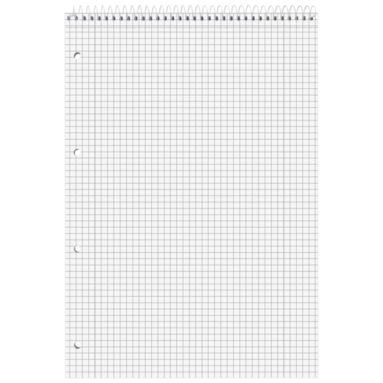 Collegeblock Student Spirale oben | A4, Lineatur 27, 80 Blatt, blau