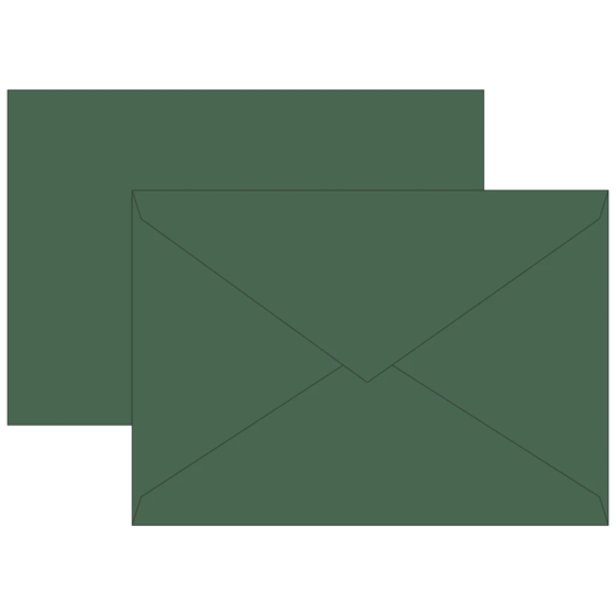 Briefumschläge Universalpapier | B6, 80 g/m², moosgrün