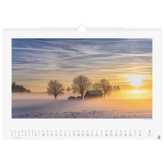 Bildkalender 2027 „Lichtimpressionen“ | 49×34 cm