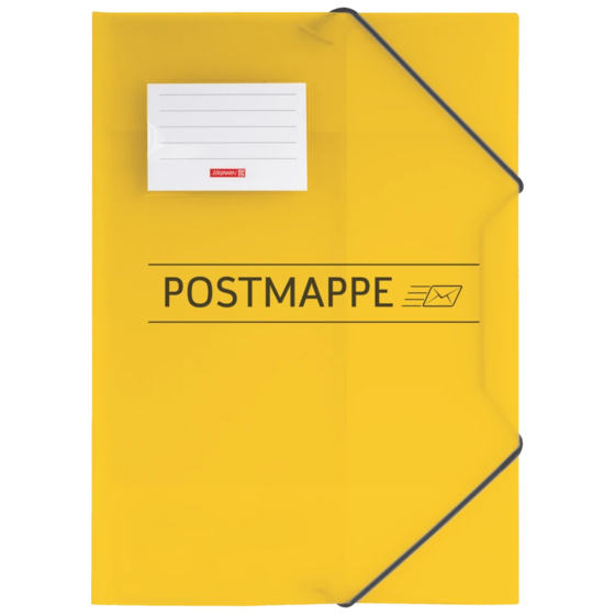 Postmappe | A4, Füllhöhe: 10 mm, gelb