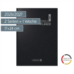 Lehrerkalender 2026/2027 Termin- & Unterrichtsplaner | A5, Kunststoff, schwarz