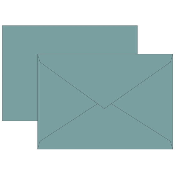 Briefumschläge Universalpapier | B6, 80 g/m², petrol
