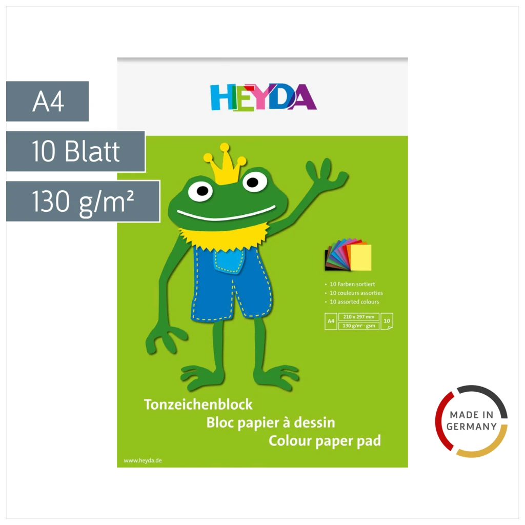 Tonpapier-Block | A4, 10 Blatt