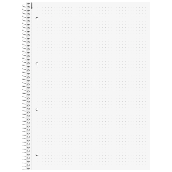 Collegeblock Premium Student „Löwe“ ZENart | A4, punktiert, 80 Blatt, weiß