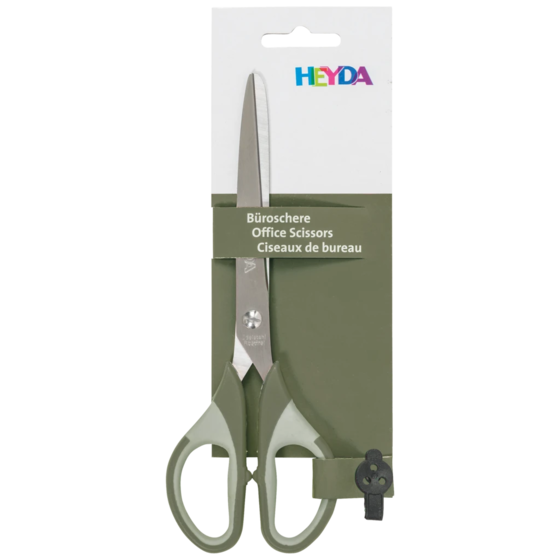 Büroschere Soft-Touch Colour Code | spitz, 180 mm, olive