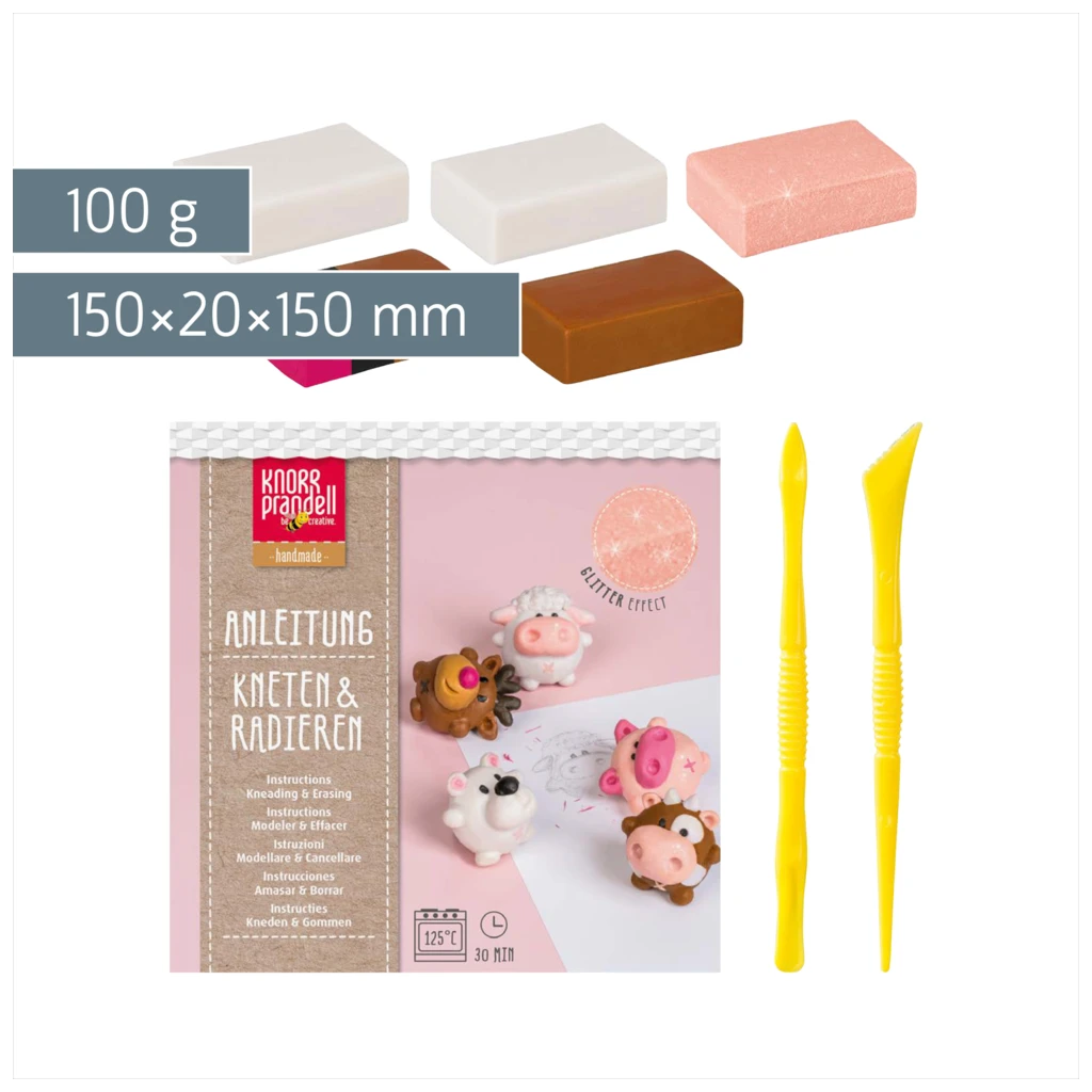 Bastel-Set Kneten & Radieren „Friends“ | 100 g