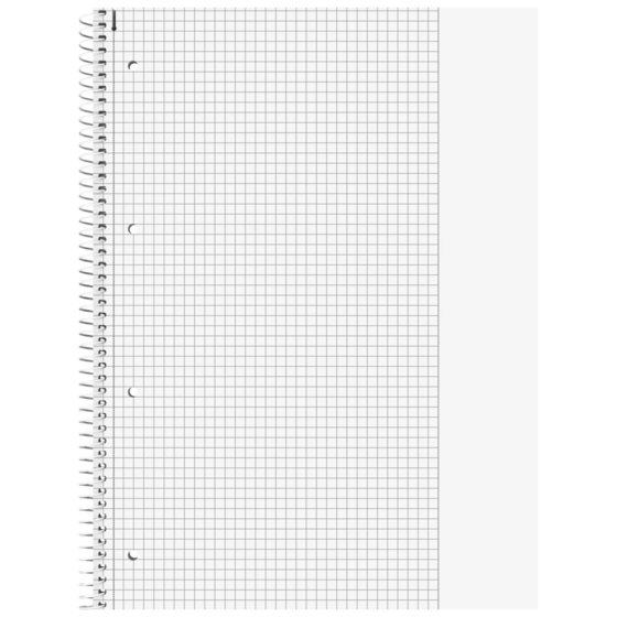 Collegeblock Premium Student „DUO“ | A4, kariert/liniert, 80 Blatt, grün
