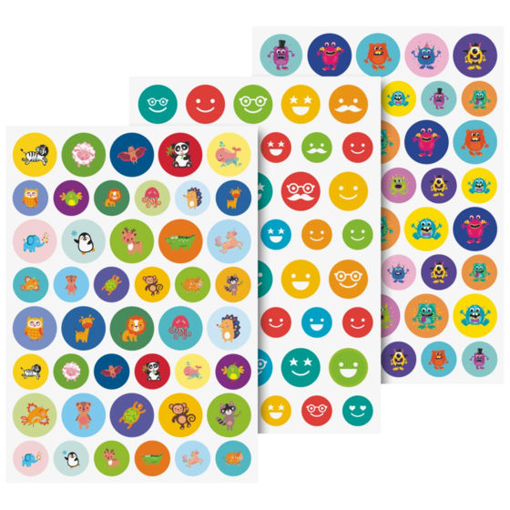 Stickerblock Belohnung „Mixed“ | A5, mehrfarbig, 6 Blatt