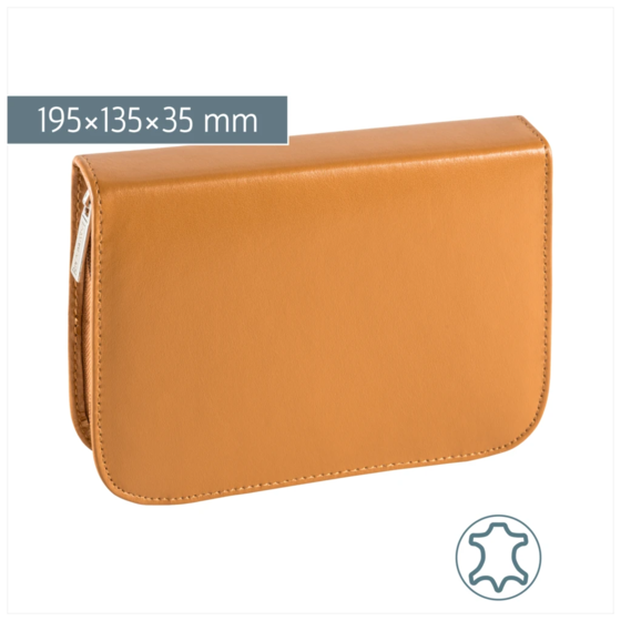 Federmäppchen | 1 Klappe(n), braun