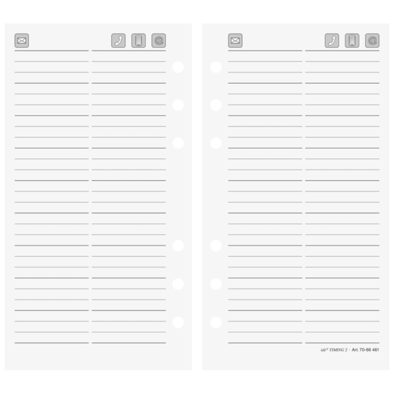 Adressen/Notizen Timing 2 | 9,3×17,2 cm
