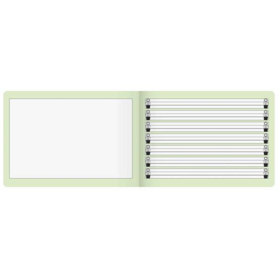 Geschichtenheft | A5 quer, Lineatur 1G, 16 Blatt, grün