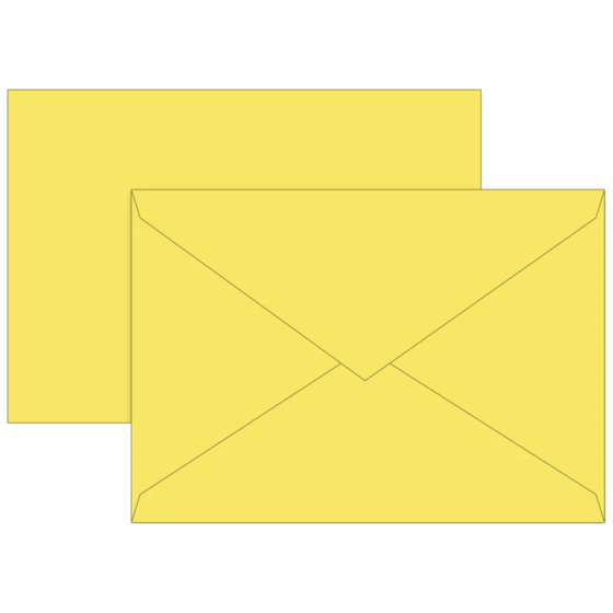 Briefumschläge Universalpapier | B6, 80 g/m², gelb, 10 Stück