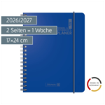 Lehrerkalender 2026/2027 Termin- & Unterrichtsplaner | A5, Kunststoff, blau