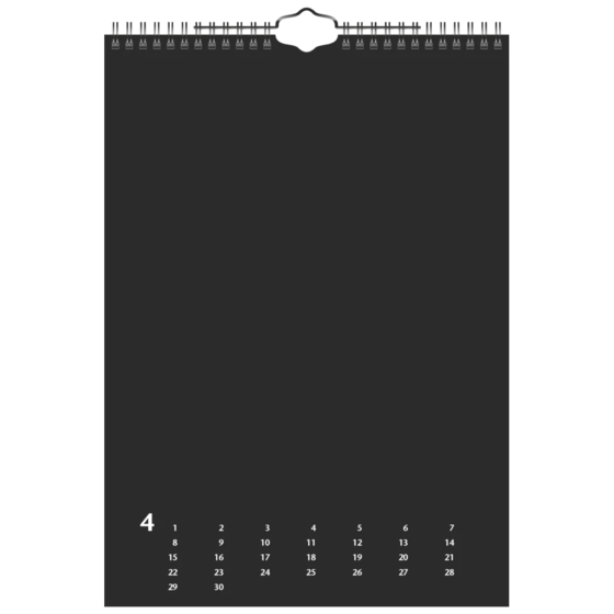 Bastel- und Fotokalender immerwährend | A4, gold