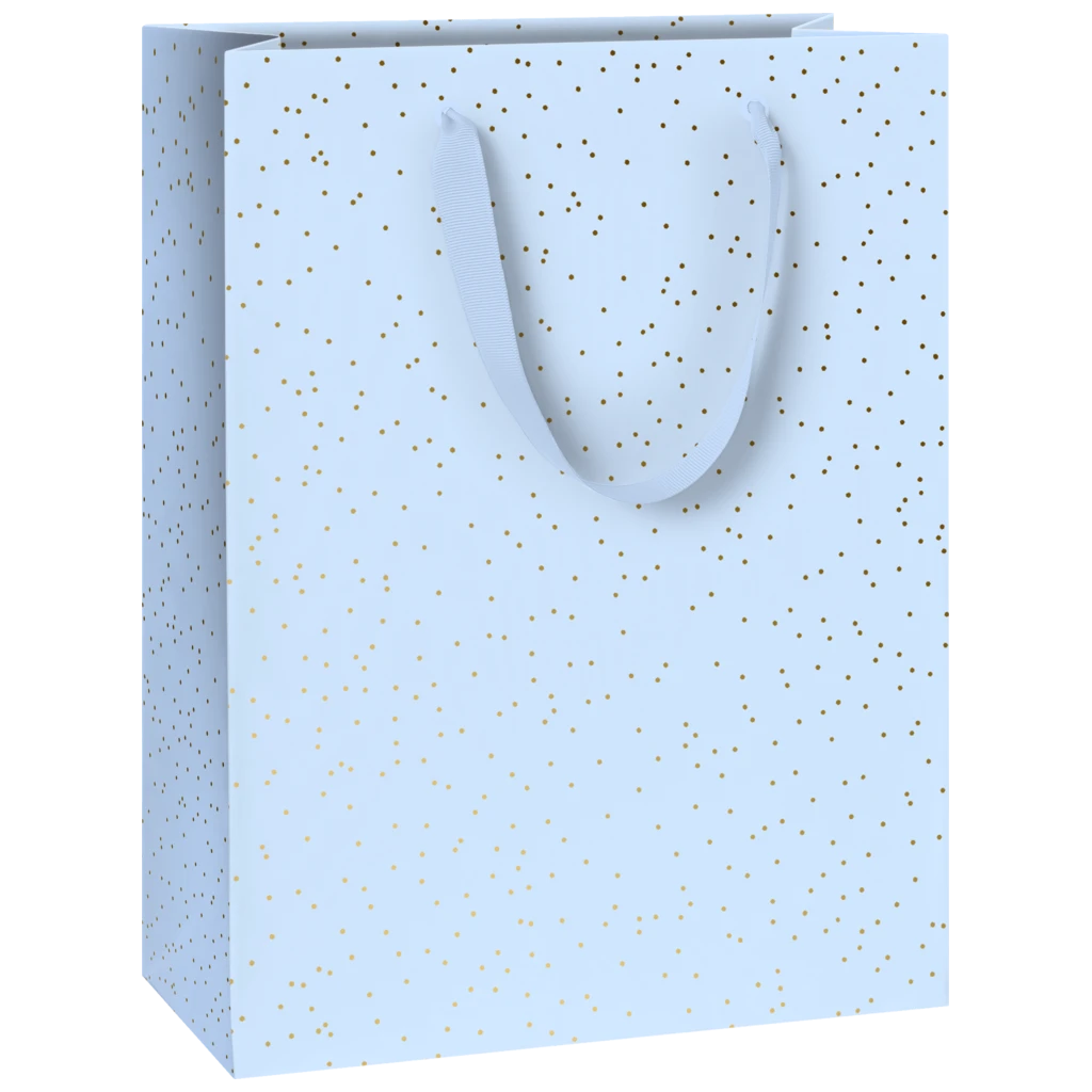 Geschenktasche „Yvie blau hell“ | 28×36×15 cm, 250 g/m², hellblau