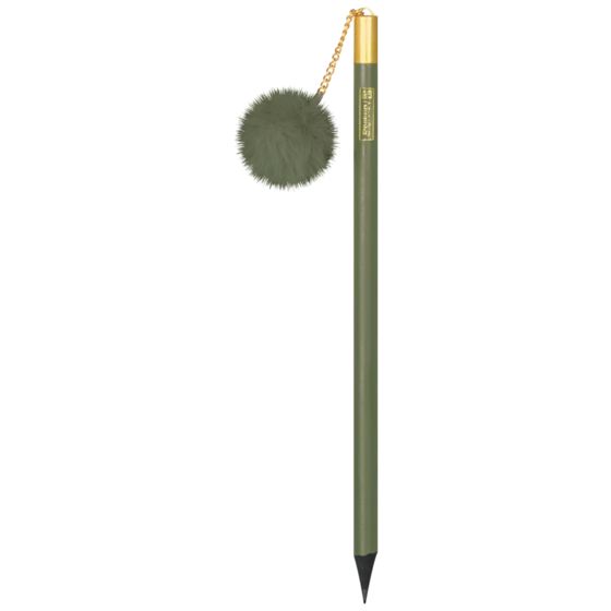 Bleistift „Bommel“ Colour Code | HB, rund, olive