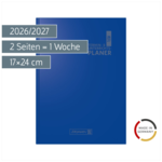 Lehrerkalender 2026/2027 Termin- & Unterrichtsplaner | A5, Kunststoff, blau