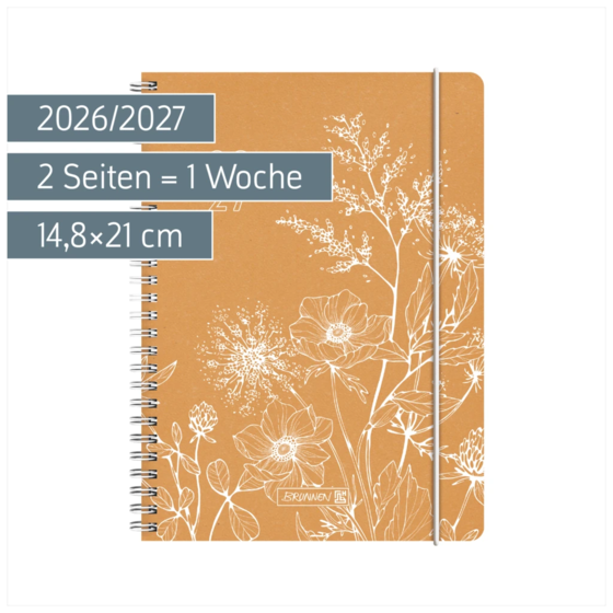 Schülerkalender 2026/2027 „Meadow“ | A5, Leder