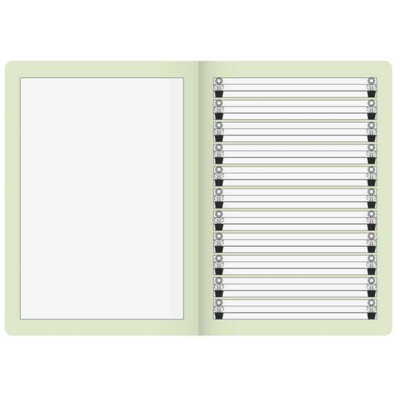Geschichtenheft | A5, Lineatur 1G, 16 Blatt, grün