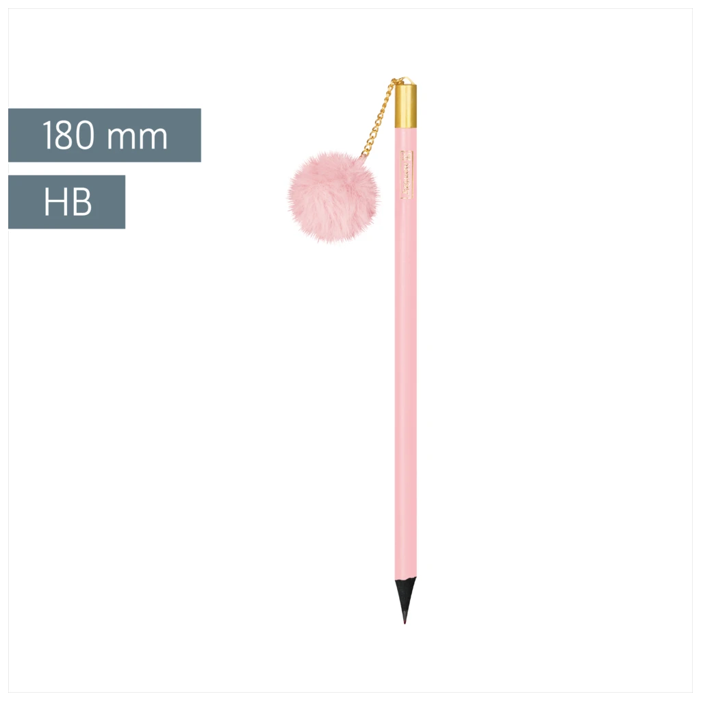 Bleistift „Bommel“ Colour Code | HB, rund, rose