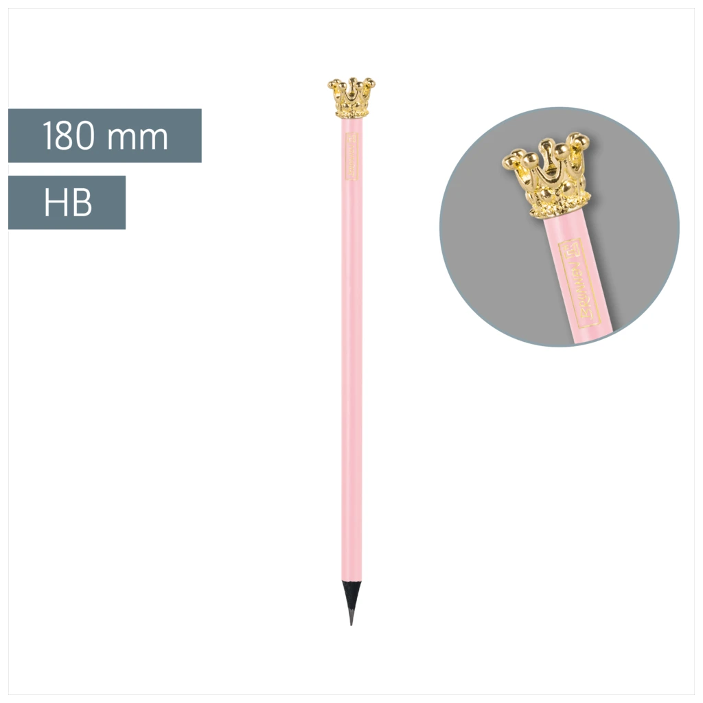 Bleistift „Krone“ Colour Code | HB, rund, rose