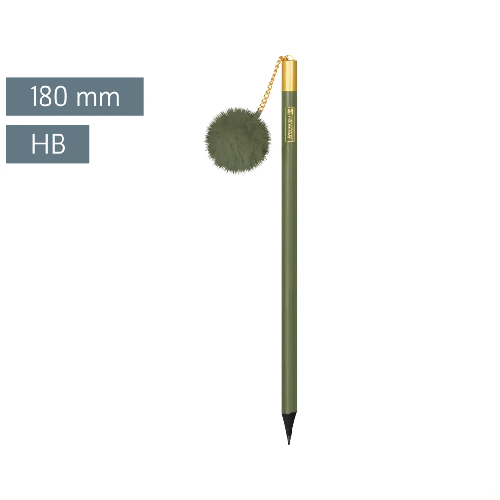 Bleistift „Bommel“ Colour Code | HB, rund, olive