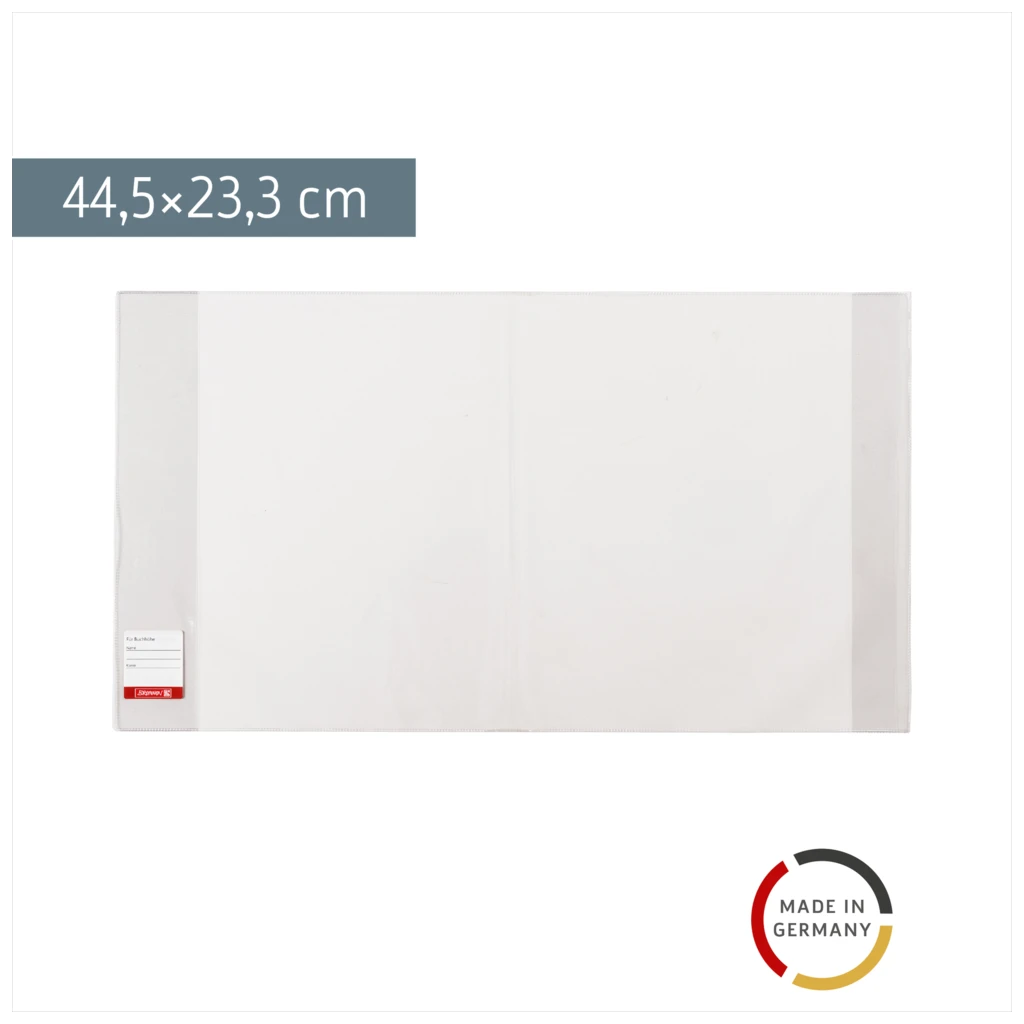 Buchschoner | 23×44,5 cm, stabile Folie, PVC, glasklar