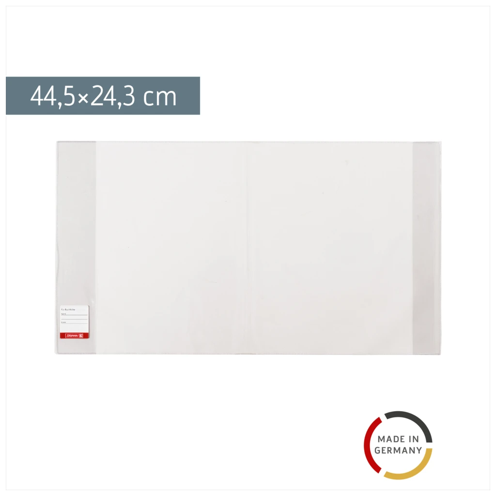 Buchschoner | 24×44,5 cm, stabile Folie, PVC, glasklar
