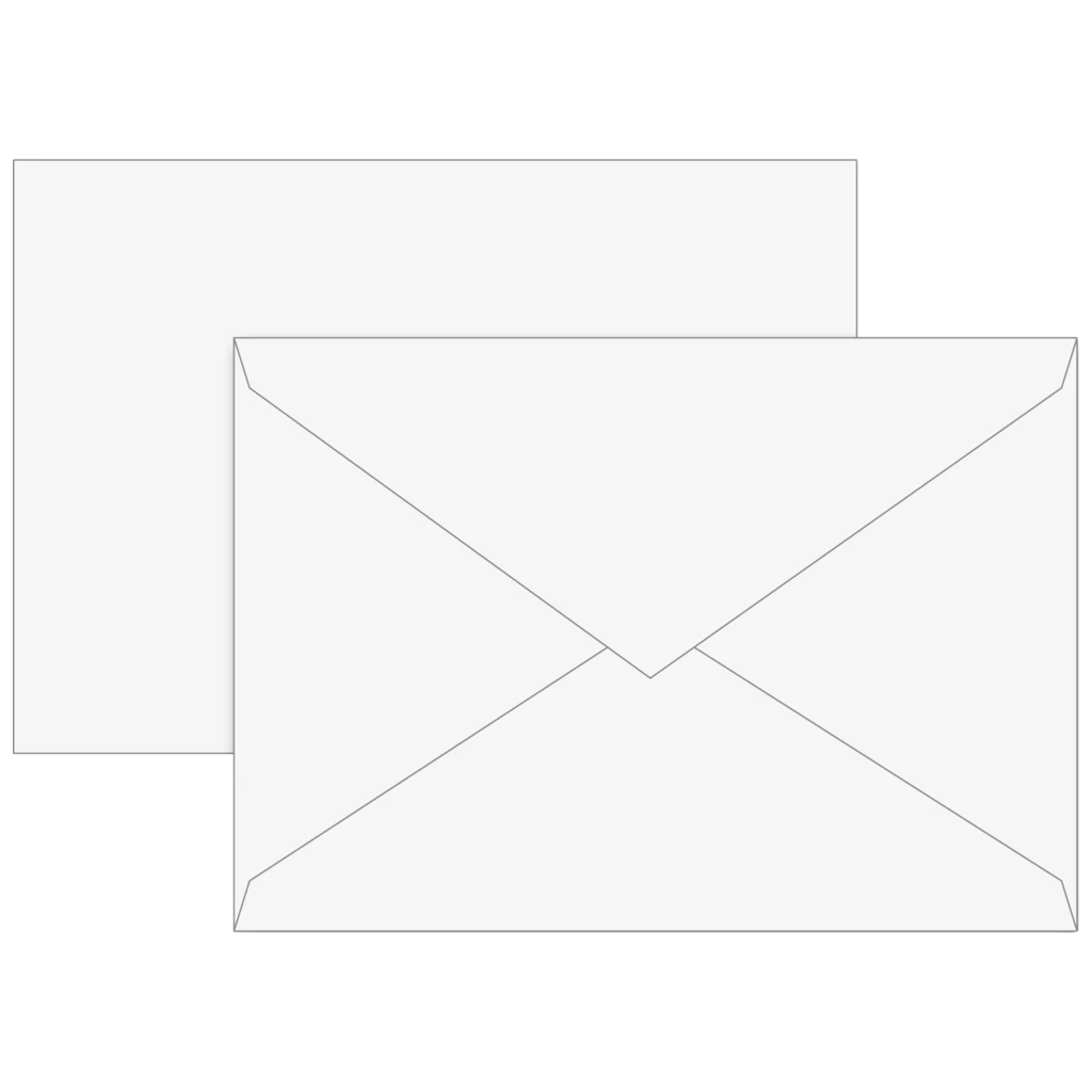 Briefumschläge MK-Papier | C6, 80 g/m², weiß, 25 Stück