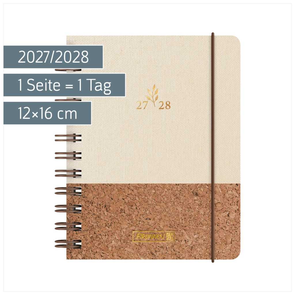 Schülerkalender 2027/2028 „Naturality“ | A6, Textil