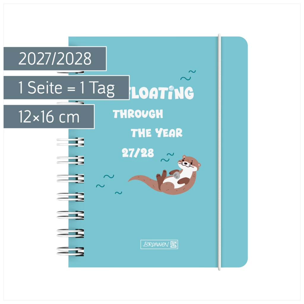 Schülerkalender 2027/2028 „Otter“ | A6, Kunststoff