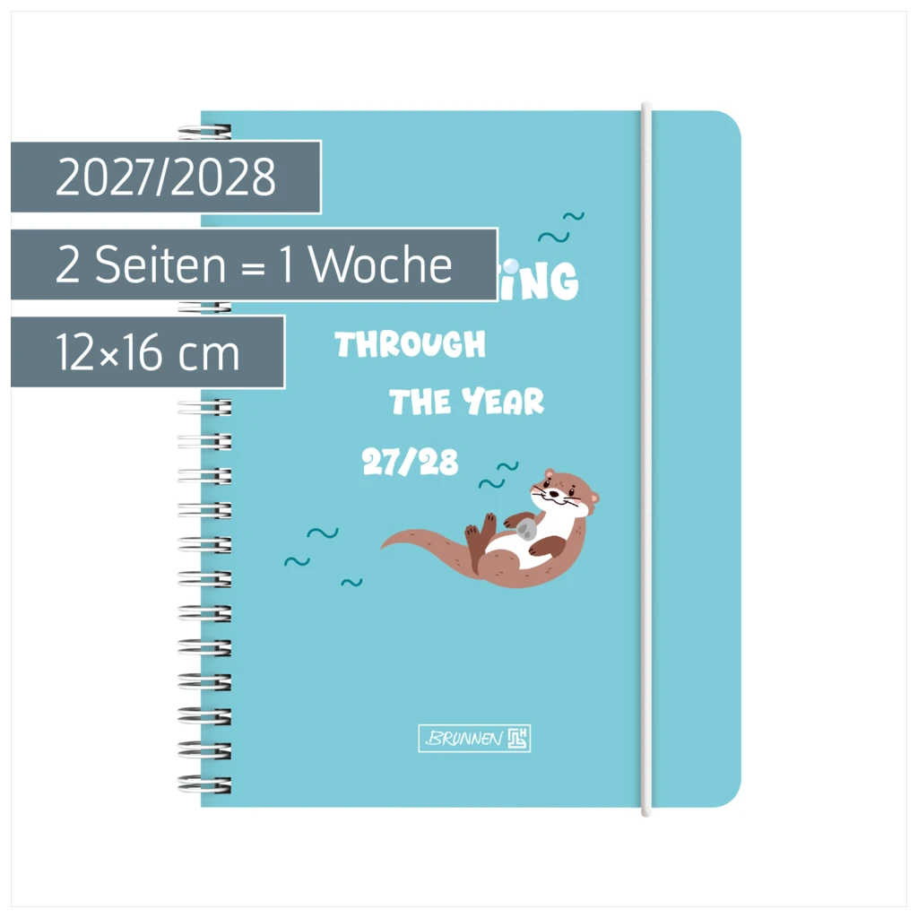 Schülerkalender 2027/2028 „Otter“ | A6, Kunststoff