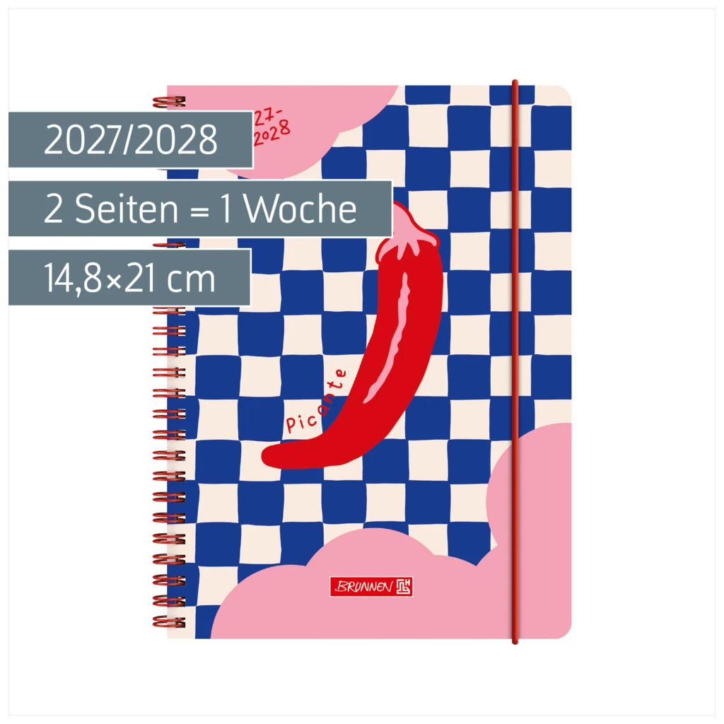 Schülerkalender 2027/2028 „Chili“ | A5, Kunststoff