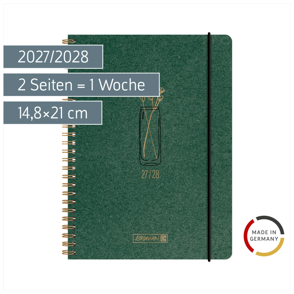 Schülerkalender 2027/2028 „Botanical“ | A5, Karton