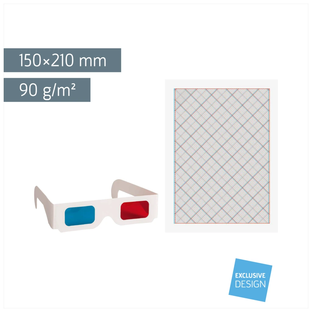 3D-Zeichen-Set | 150×210 mm, 90 g/m²