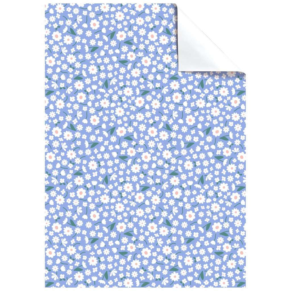 Geschenkpapier-Bogen „Samia“ | 50×70 cm, 80 g/m², hellblau