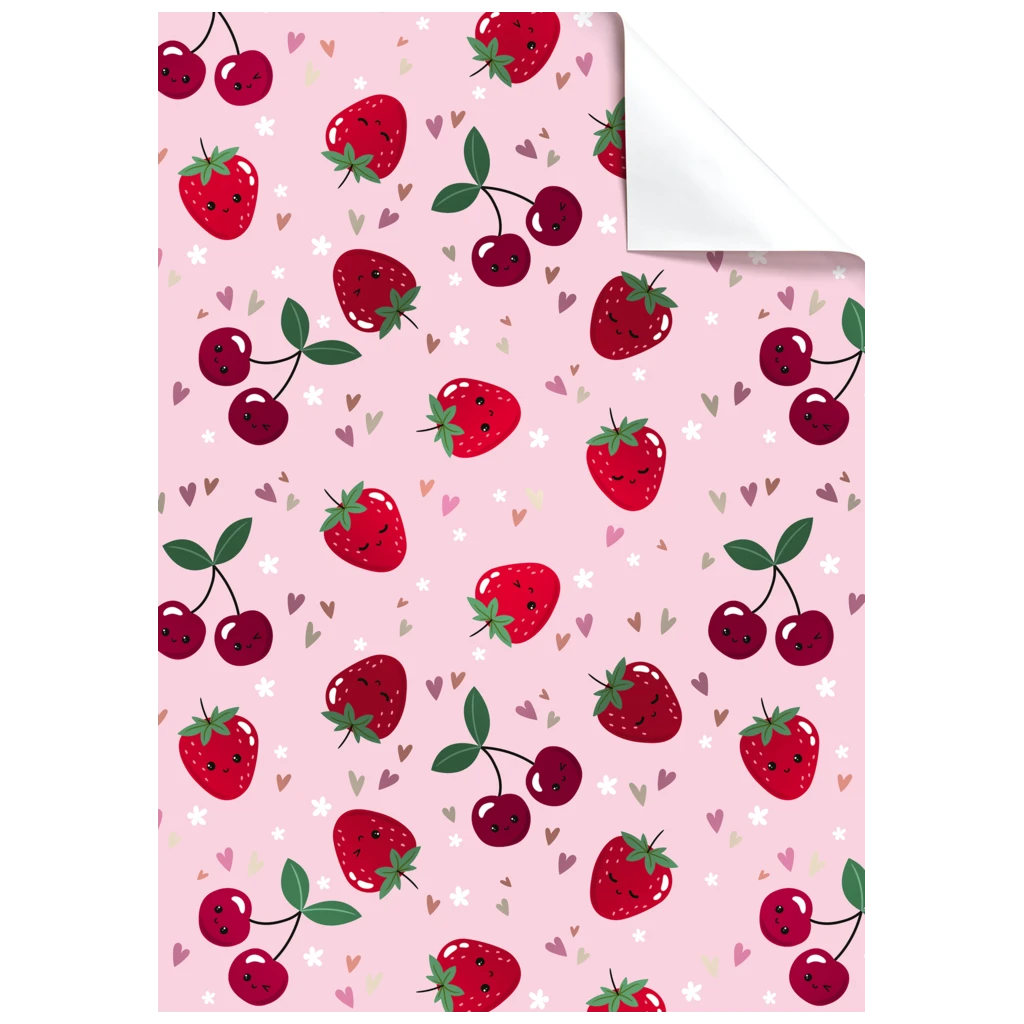 Geschenkpapier-Bogen „Yumi“ | 100×70 cm, 76 g/m², rosa