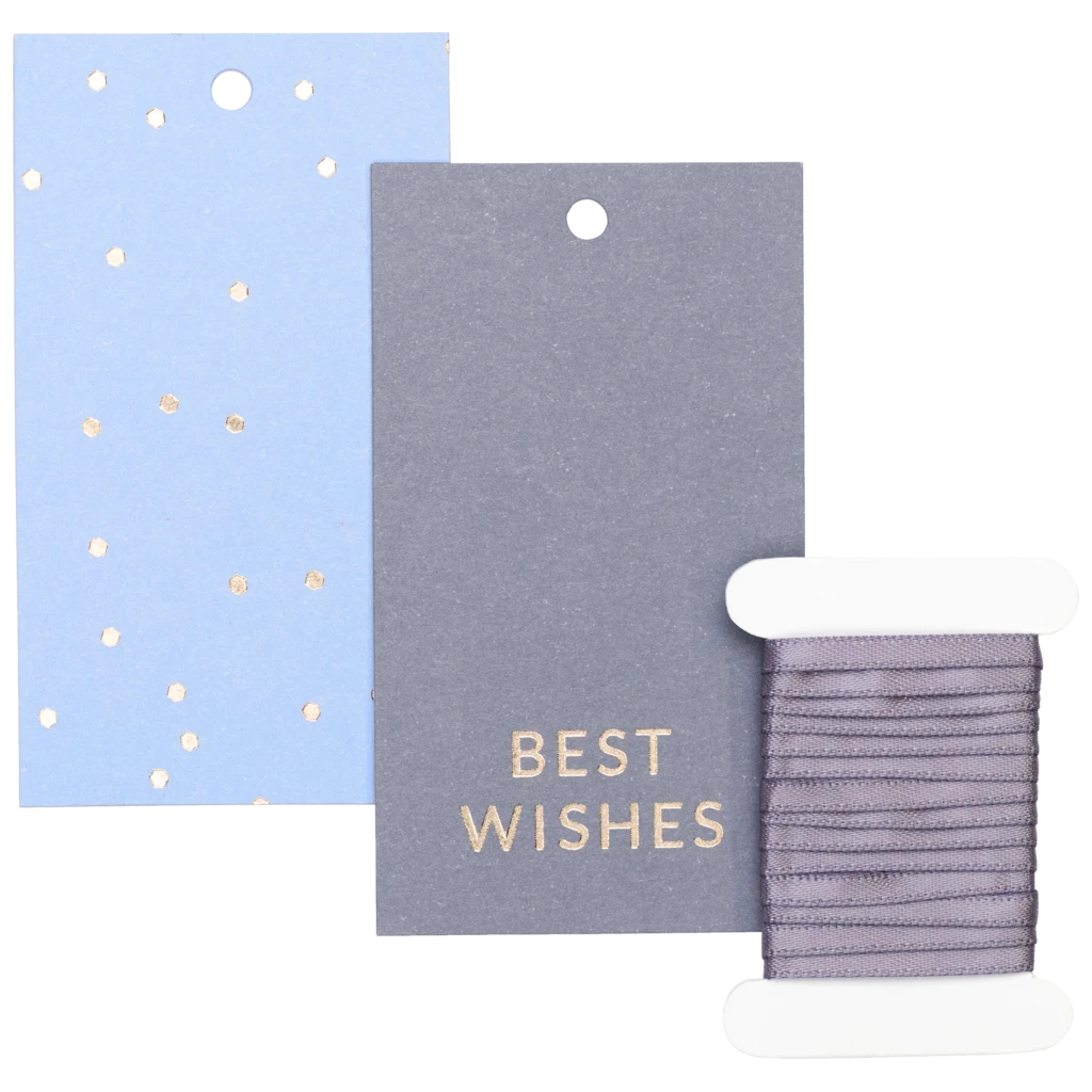 Geschenkanhänger-Set „Yvie blau hell“ | hellblau